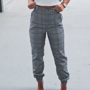 Plaid cargo pants